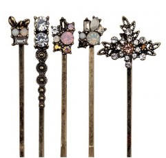 10Pcs 헤어 클립 여성용 레트로 헤어핀 여성용 헤어핀 여성용 여성용 모자를 쓰고 있죠 스타일링 도구 헤어 액세서리 (10 카운트 (1 팩))