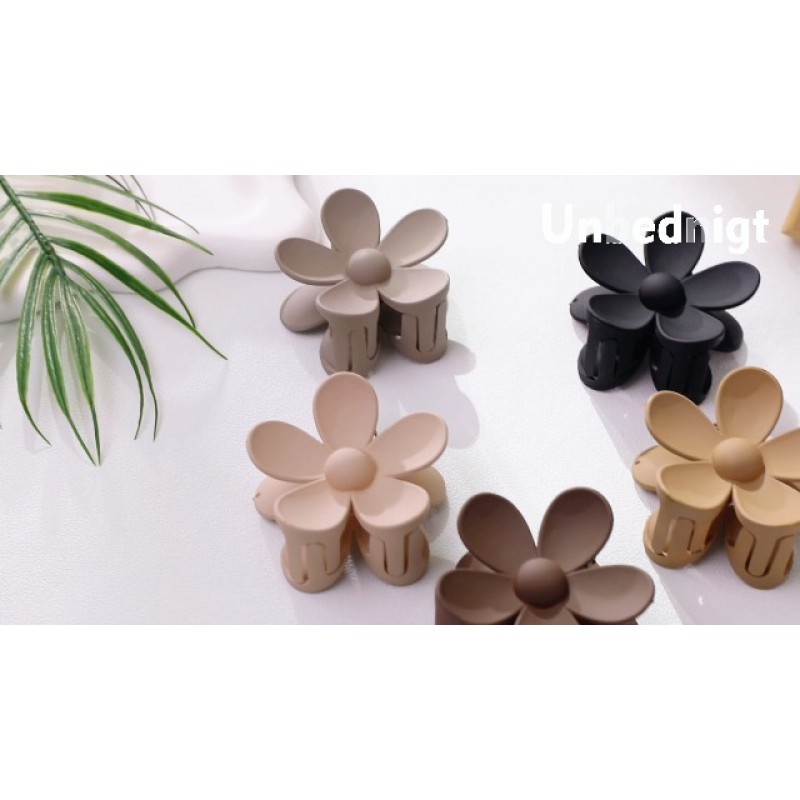 10 팩 정사각형 헤어 클립, 여성용 헤어 클립, 여성용 및 여아용 헤어 클립, 매트 미끄럼 방지 꽃 클로 클립, 두꺼운 모발용 직사각형 헤어 클로 클립, 귀여운 강한 홀드 헤어 액세서리-와인 레드 컬러