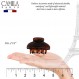 Camila Paris CP3549 여성용 프렌치 헤어 클립, 소형, 거북이 껍질 2.5인치 여성용 헤어 클로 클립 턱 패션 내구성이 뛰어난 스타일링 여성용 헤어 액세서리, 강력한 홀드 슬립 그립 없음, 프랑스산