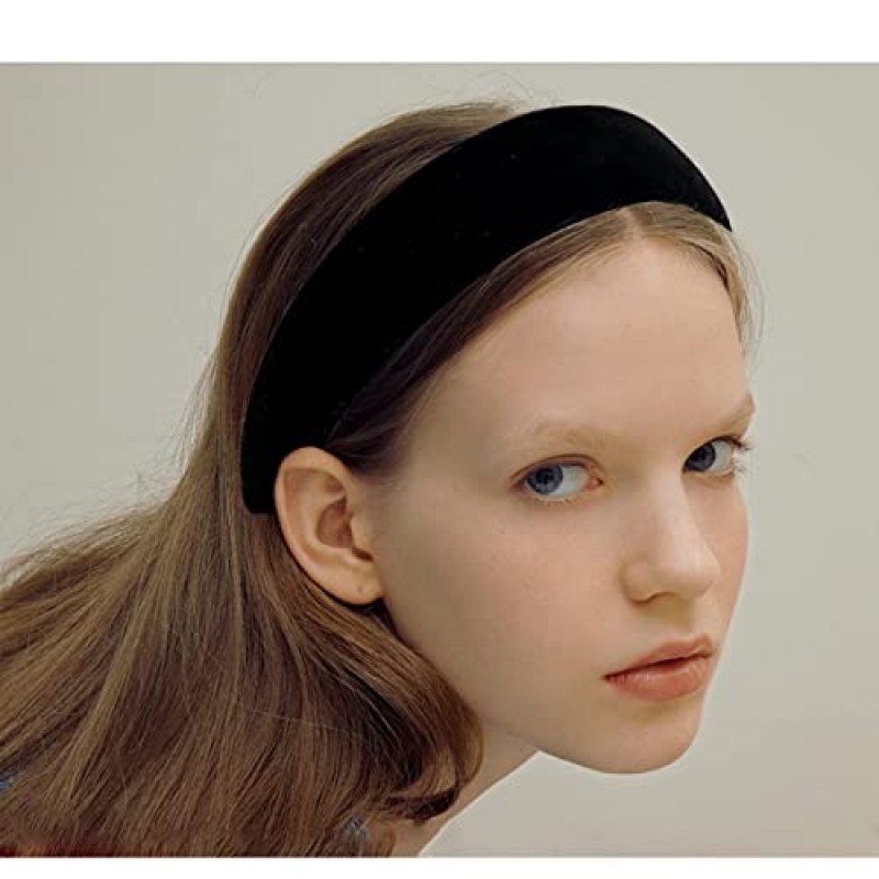 Lvyeer 벨벳 와이드 머리띠 여성용 소프트 헤드 밴드 Diademas Para Mujer De Moda 여성용 헤어 밴드 소녀 패션 여성용 헤어 밴드 헤어 액세서리