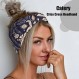 Catery Boho 머리띠 크리스 크로스 머리띠 보헤미아 Floal 트위스트 헤드 랩 빈티지 세련된 탄성 헤어 밴드 터번 헤어 밴드 여성용 패션 헤어 액세서리(4 팩