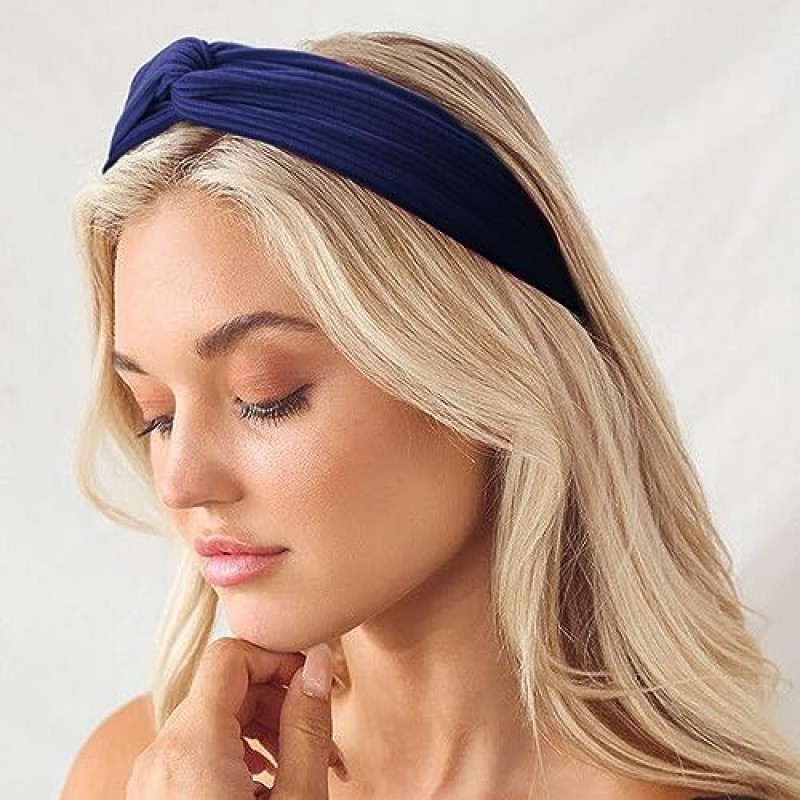 DRESHOW 10 팩 여성용 머리띠 Criss Cross 빈티지 헤드 랩 Boho 머리띠 트위스트 탄성 헤어 액세서리