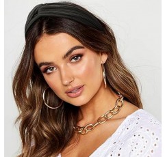 DRESHOW 10 팩 여성용 머리띠 Criss Cross 빈티지 헤드 랩 Boho 머리띠 트위스트 탄성 헤어 액세서리