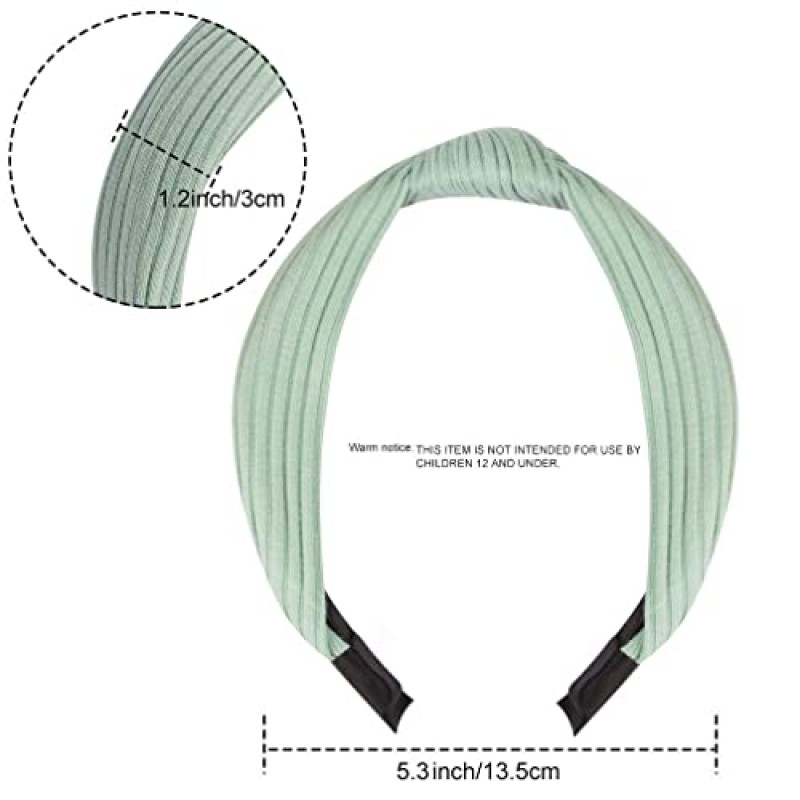 TOBATOBA 10 팩 여성용 머리띠 여성용 넓은 매듭 머리띠, 머리 밴드 미끄럼 방지 패션 터번 매듭 머리띠, 여름 꽃 머리띠 및 순수 컬러 머리띠, 여성용 헤어 액세서리 소녀
