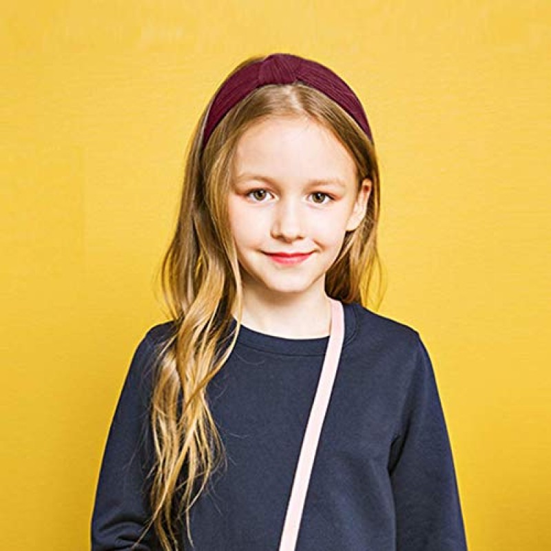 TOBATOBA 10 팩 여성용 머리띠 여성용 넓은 매듭 머리띠, 머리 밴드 미끄럼 방지 패션 터번 매듭 머리띠, 여름 꽃 머리띠 및 순수 컬러 머리띠, 여성용 헤어 액세서리 소녀