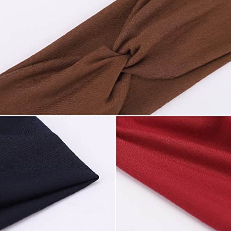 DRESHOW 여성용 머리띠 여성용 빈티지 머리띠 매듭 머리 랩 크리스 크로스 헤어 밴드 액세서리