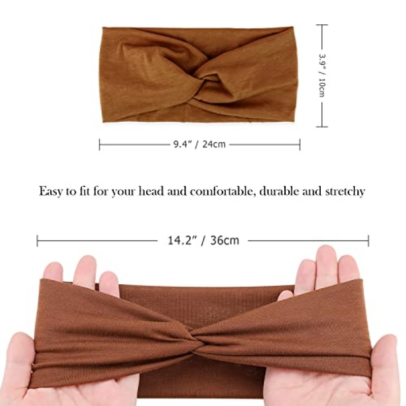 DRESHOW 여성용 머리띠 여성용 빈티지 머리띠 매듭 머리 랩 크리스 크로스 헤어 밴드 액세서리