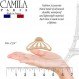 Camila Paris CP3082 여성용 프랑스 헤어 클립 긴 곱슬 웨이브 머리용 두꺼운 머리카락, 베이지, 여성용 헤어 클로 클립 여성용 패션 스타일링 헤어 액세서리, 강한 홀드 슬립 그립 없음, 프랑스산