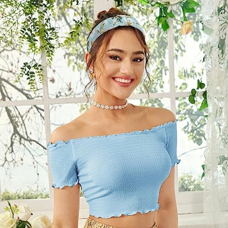 ACO-UINT 12 팩 여성용 머리띠, 부드러운 천으로 된 미끄럼 방지 매듭 머리띠, 여성용 머리띠 넓은 머리띠 여름 휴가용 패브릭 머리띠 여성용 헤어 액세서리 소녀