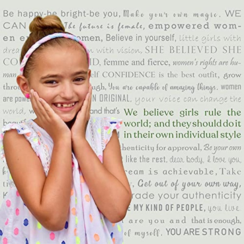 FROG SAC 4 소녀용 조절 가능한 땋은 머리띠, 어린이를 위한 레인보우 타이 염료 브레이드 헤어 밴드, 신축성 있는 탄성 소녀 머리띠, 어린이를 위한 귀여운 패션 액세서리, 부활절 바구니 스타킹 스터퍼