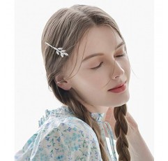 InSowni 30 팩/15 쌍 실버 레트로 빈티지 금속 바비 핀 헤어 클립 바레트 액세서리 여성용 리프 보우 꽃 나비 여성용