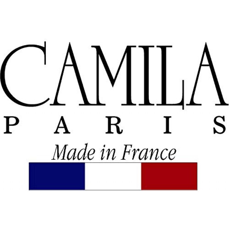 Camila Paris CP3388 여성용 프렌치 헤어 클립, 3개 치아 포니테일 홀더, 블루 및 실버, 여성용 헤어 클로 클립 턱 패션 스타일링 여성용 헤어 액세서리, 강력한 홀드 슬립 그립 없음, 프랑스산