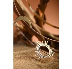 Zivyes 헤일로 머리띠 스타 문 크라운 천상의 헤어 액세서리 황금 크라운 Birdal 여신 헤드 피스 할로윈 머리 장식