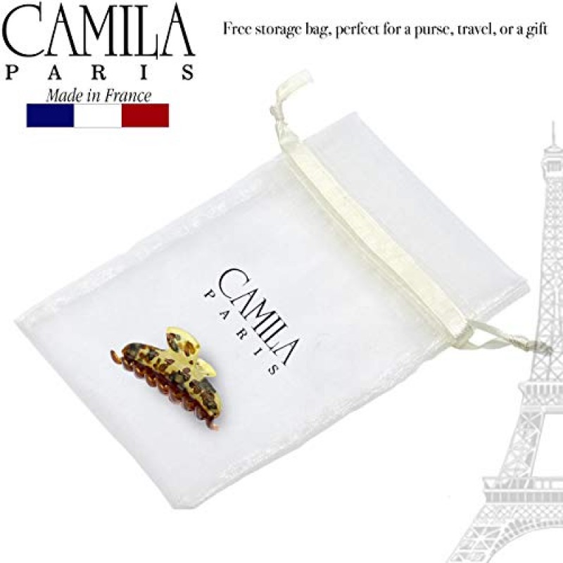 Camila Paris MP30 여성용 프랑스 헤어 클립 긴 곱슬 웨이브 머리용 두꺼운 머리, 노란색, 여성용 헤어 클로 클립 여성용 패션 스타일링 헤어 액세서리, 강한 홀드 슬립 그립 없음, 프랑스산