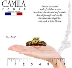 Camila Paris MP30 여성용 프랑스 헤어 클립 긴 곱슬 웨이브 머리용 두꺼운 머리, 노란색, 여성용 헤어 클로 클립 여성용 패션 스타일링 헤어 액세서리, 강한 홀드 슬립 그립 없음, 프랑스산