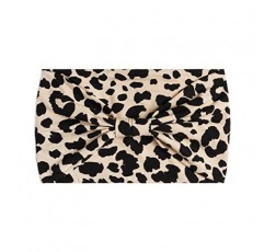 Eyanse Leopard 프린트 여성용 머리띠 와이드 Boho 동물 치타 터번 매듭 머리띠 탄성 반다나 헤드 랩 미끄럼 방지 팩 3 개