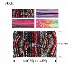 Fashband 넓은 보호 머리띠 신축성있는 헤어 밴드 요가 헤드 랩 줄무늬 매듭 머리 밴드 탄성 머리 터번 머리 스카프 여성과 소녀를위한 패션 헤어 액세서리 4 팩