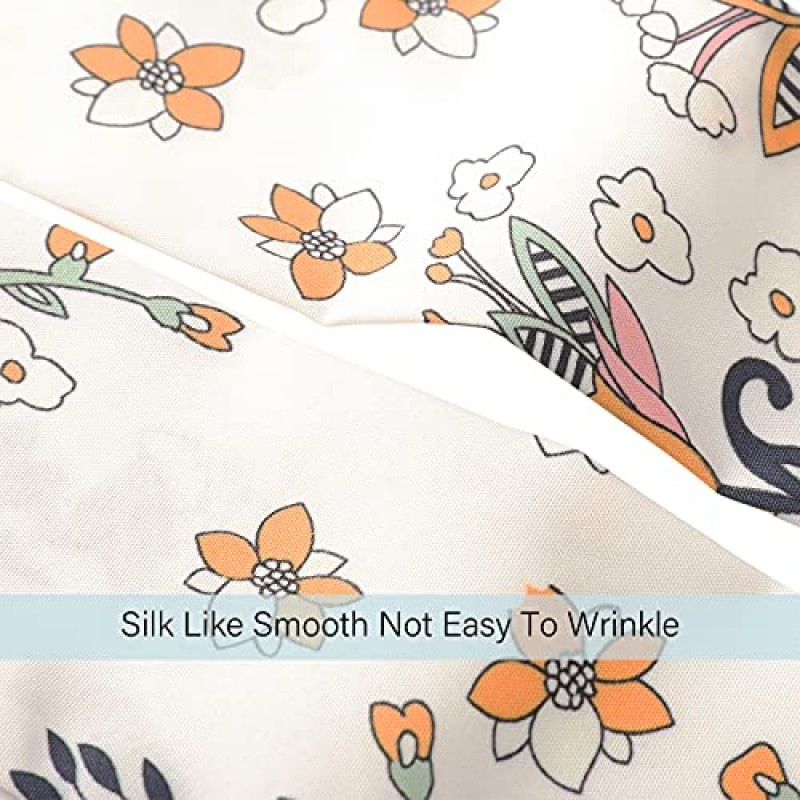 AWAYTR 롱 헤드 랩 밴드 - 여성용 트위스트 매듭 머리띠 두꺼운 머리카락 3PCS 쉬폰 크리스 크로스 미끄럼 방지 헤드 랩(네이비 레드 화이트)