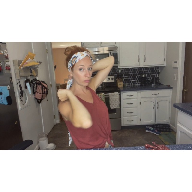 AWAYTR 롱 헤드 랩 밴드 - 여성용 트위스트 매듭 머리띠 두꺼운 머리카락 3PCS 쉬폰 크리스 크로스 미끄럼 방지 헤드 랩(네이비 레드 화이트)