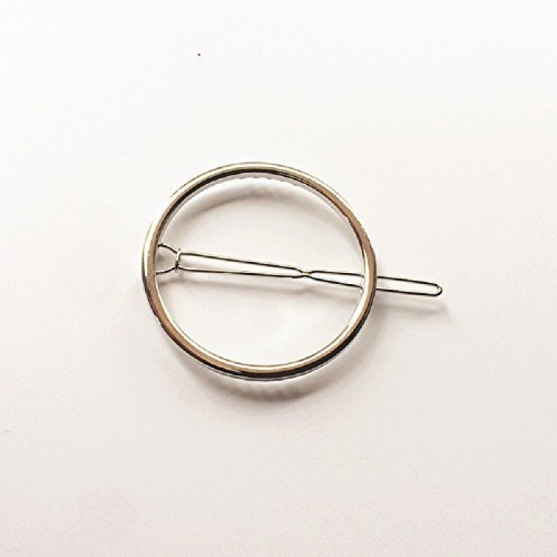 Leiothrix 여성용 화려한 서클 헤어 클립 패션 헤어 액세서리 기하학 헤어 주얼리 (골드)