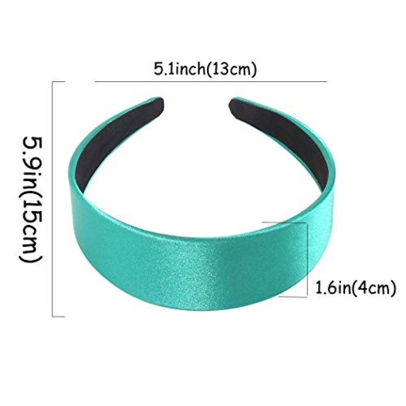 Bohend 패션 여성 매듭 머리띠 4Pcs 와이드 헤어 후프 매일 사용 여성과 소녀를위한 터번 헤어 액세서리 (E)