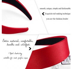 Bohend 패션 여성 매듭 머리띠 4Pcs 와이드 헤어 후프 매일 사용 여성과 소녀를위한 터번 헤어 액세서리 (E)