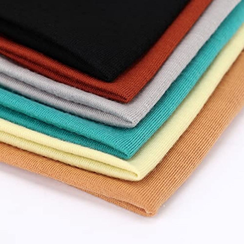 DRESHOW 6 PCS 여성용 조절 가능한 머리띠 매듭 머리띠 운동을위한 탄성 미끄럼 방지 패션 헤어 밴드 스포츠 러닝 요가