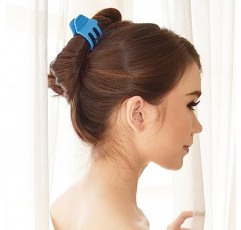 RC ROCHE ORNAMENT 12 Pcs 여성용 크리스 크로스 3 클로 헤어 클립 안전한 고정력 미끄럼 방지 턱 치아 액세서리 액세서리 여아 숙녀 플라스틱 패션, 중간 젤리 캔디 멀티 컬러