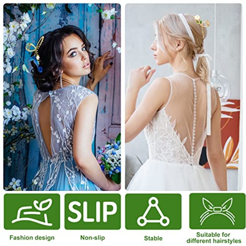 6pcs 꽃 금속 머리 클로 클립, 큰 귀여운 꽃 클로 클립 헤어 액세서리 여자 여자를위한 패션 꽃 헤어 클립 긴 머리 곱슬 머리 두꺼운 머리