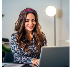 Candygirl 여성용 와이드 머리띠 소녀 격자 무늬 패딩 머리띠 미끄럼 방지 헤어 밴드 수제 직조 빈티지 패션 헤어 액세서리