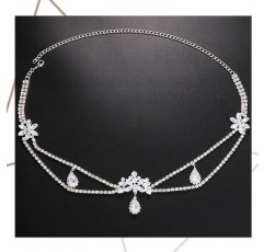 NAISKA 골드 헤드 체인 Boho 계층화 된 청록색 머리 장식 술 머리 보석 축제 여성과 소녀를위한 파티 파티