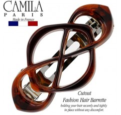 Camila Paris CP2425 여성용 프렌치 헤어 헤어핀 두꺼운 머리카락, 장식용 헤어 클립, 강력한 홀드 그립 여성용 헤어핀, 슬립 스타일링 방지 여성용 프렌치 헤어 액세서리, Made in France