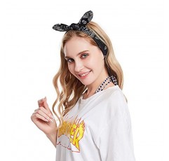 여성용 EYSL 트위스트 머리띠 소녀 토끼 귀 미국 국기 5 팩 Boho Turban Headwraps 탄성 패션 꽃 프린트 헤어 액세서리 귀여운 헤어 밴드 (5pcs), 멀티 컬러C-5