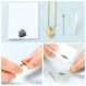 Imrsanl 유골을위한 작은 심장 화장 Urn 목걸이 스테인레스 스틸 기념 애쉬 펜던트 Keepsake Jewelry