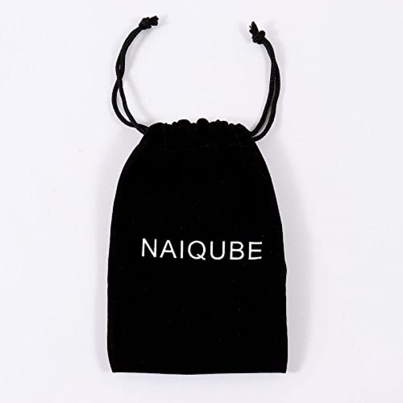 남성용 NAIQUBE 바 펜던트 목걸이 스테인레스 스틸 박스 체인 펜던트 남성용 목걸이 쥬얼리 길이 22inch