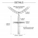 Cameido 925 스털링 실버 크로스 목걸이 남성용 여성용 스테인레스 스틸 다이아몬드 컷 내구성 쿠바 링크 체인 광택 경 사진 가장자리 크로스 체인 펜던트 목걸이 쥬얼리 16-28 인치