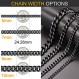 ChainsPro 14-30" 남성용 견고한 마이애미 쿠바 체인 목걸이, 폭 5/7/9/12MM, 316L 스테인레스 스틸/18K 금도금-내구성 걸쇠(선물 상자 보내기)