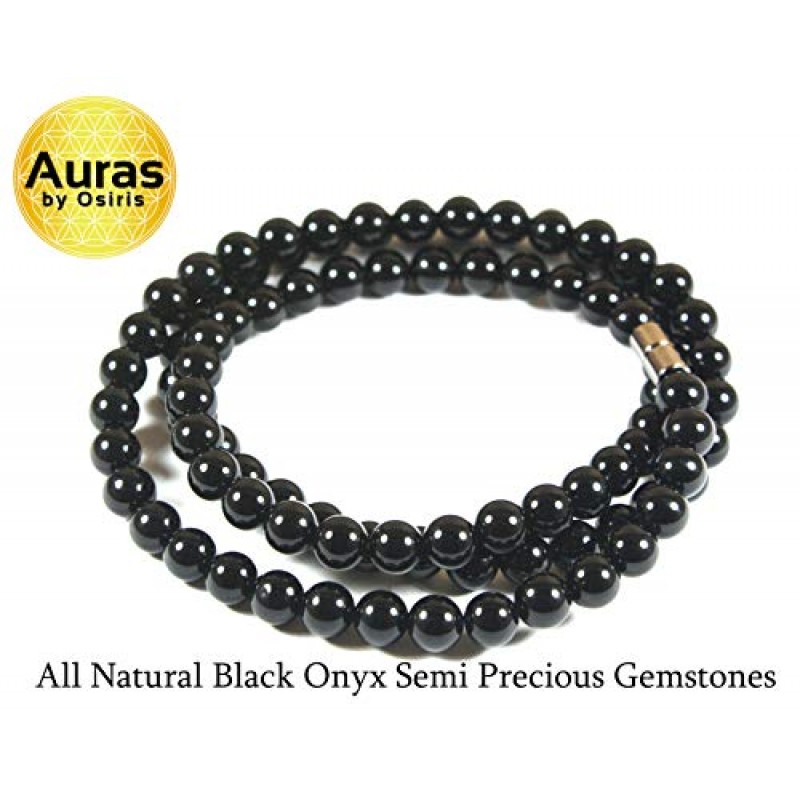 Auras by Osiris Mens 목걸이 치유 크리스탈 목걸이 남성용 19/24/30 인치 페르시 목걸이 체인 6/8/10/12/14/16mm 미국에서 수제 보석 목걸이