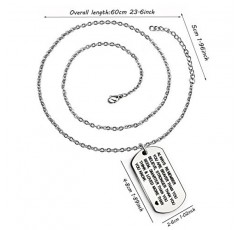 lauhonmin 항상 당신이 생각하는 것보다 용감하고/강하고/똑똑하다는 것을 기억하십시오 펜던트 목걸이 가족 친구 선물 남여