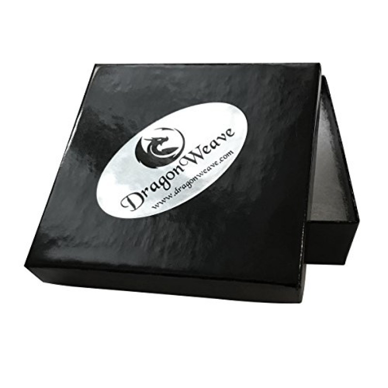 DragonWeave 쥬얼리 9.5mm 초대형 실버 스틸 볼 체인 망 목걸이 여분의 내구성 색상 보호 모든 길이 마무리