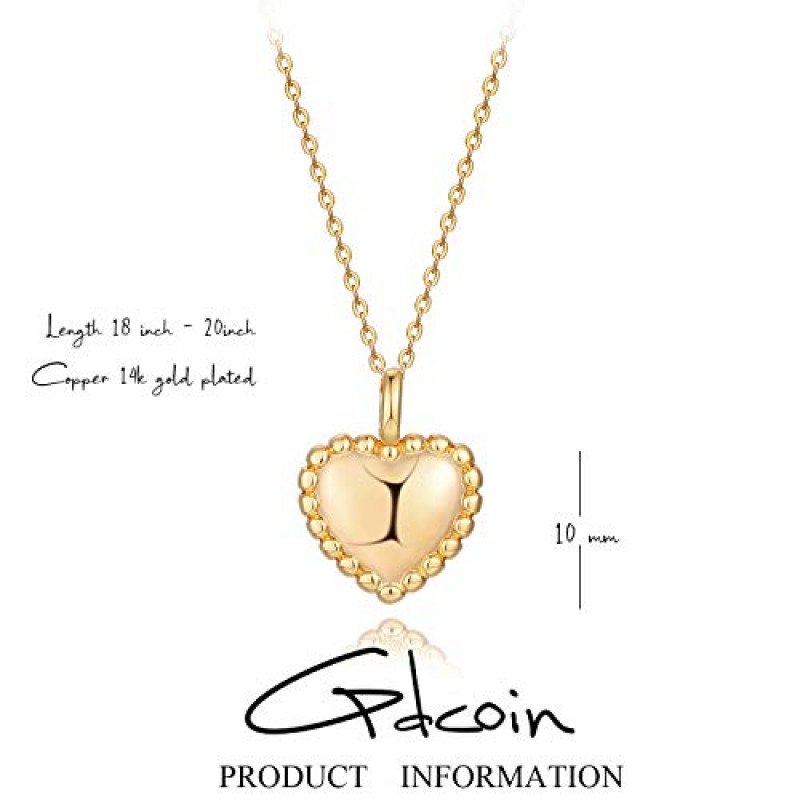 여성용 GDCOIN 목걸이 18K 골드 충전 미니멀리스트 Dainty Chain Beach Everyday Jewelry