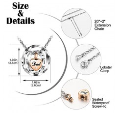 유골을위한 SOITIS Urn 목걸이 심장 방수 유골 목걸이 기념 기념품과 스테인레스 스틸 화장 목걸이