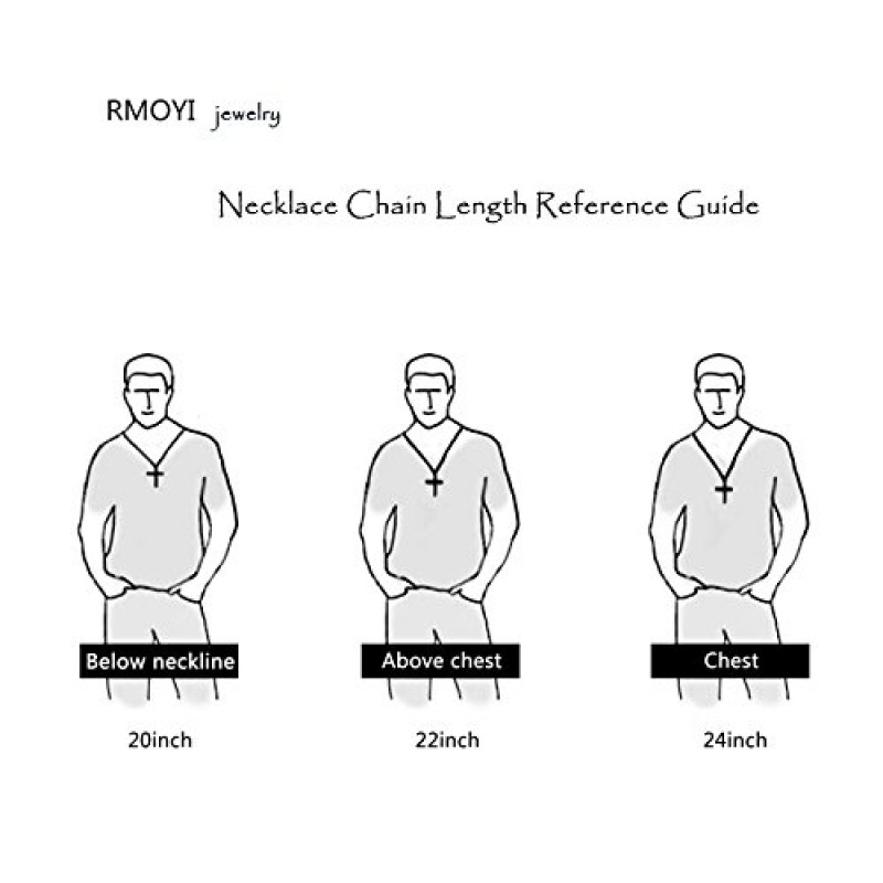 RMOYI 크로스 목걸이 야구 방망이 선수 크로스 펜던트 체인, 스포츠 스테인레스 스틸 크로스 목걸이 남성 여성 소년 소녀, 대형 및 소형 실버 골드 블랙 18-24 인치