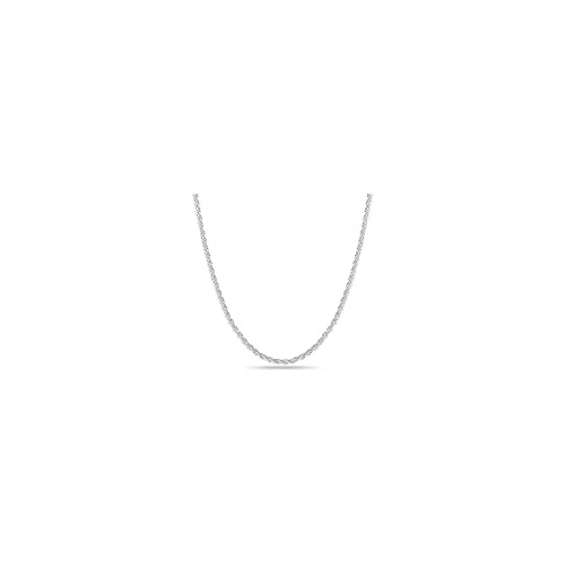 베로나 보석상 남성과 여성을 위한 2MM-5MM 스테인레스 스틸 트위스트 로프 체인, 스테인레스 스틸 목걸이, 트위스트 로프 목걸이,