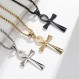 Rnivida 남자 Ankh 크로스 목걸이 24 인치 체인 스테인레스 스틸 콥트 Ankh 펜던트 목걸이