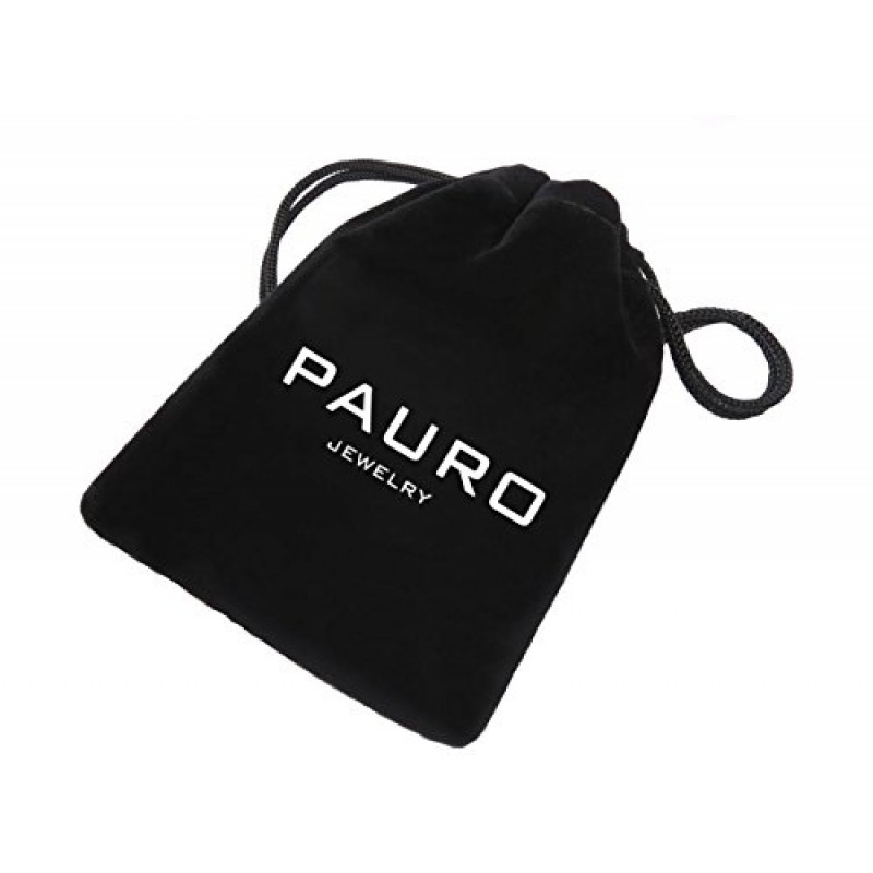 PAURO 남성용 스테인레스 스틸 주얼리 스피어 포인트 화살촉 펜던트 목걸이 멀티 컬러