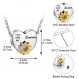 XIUDA 심장 유골 목걸이 해바라기와 Urn 목걸이 당신은 꽃과 인간의 애쉬 기념 목걸이를위한 유골 화장 보석을위한 내 햇빛 화장 목걸이입니다