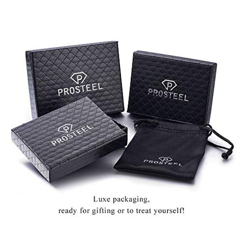 PROSTEEL 트렌디 기타/기타 픽/남성 여성을 위한 마이크 목걸이, 실버/골드/블랙 톤의 316L 스테인레스 스틸 목걸이, 음악 애호가를 위한 선물, 선물 상자 제공