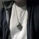 Bahamut Mens 바이킹 오딘 켈트 매듭 크로스 펜던트 목걸이 스테인레스 스틸, 빈티지 노르웨이 부적 쥬얼리 남성용 바이킹 선물