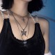 BVROSKI 잠금 키 펜던트 체인 목걸이 세트 Eboy Egirl 남성 남성 Emo Goth 여성 하이틴 소녀 소년 쥬얼리 팩 바지 펑크 플레이